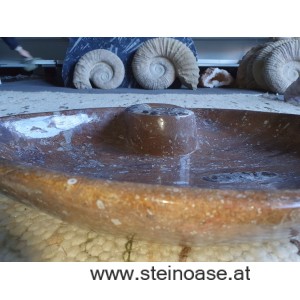 Steinschale Fossilien-Marmor
